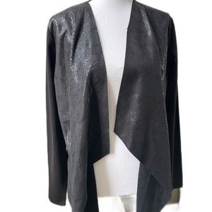 INC International Concepts Black Cardigan, Size Lg